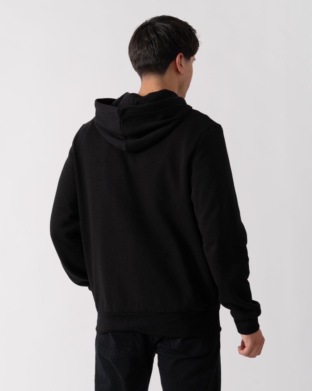 Mens Fleece Full-Zip Hoodie - Black 031