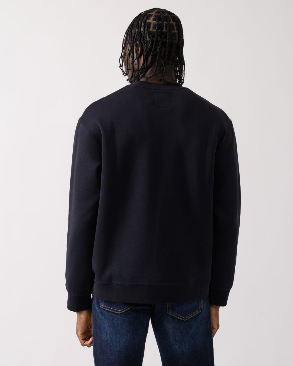 Mens Embroidered A|X Centre Logo Crew Neck Sweatshirt - Deep Navy UB101