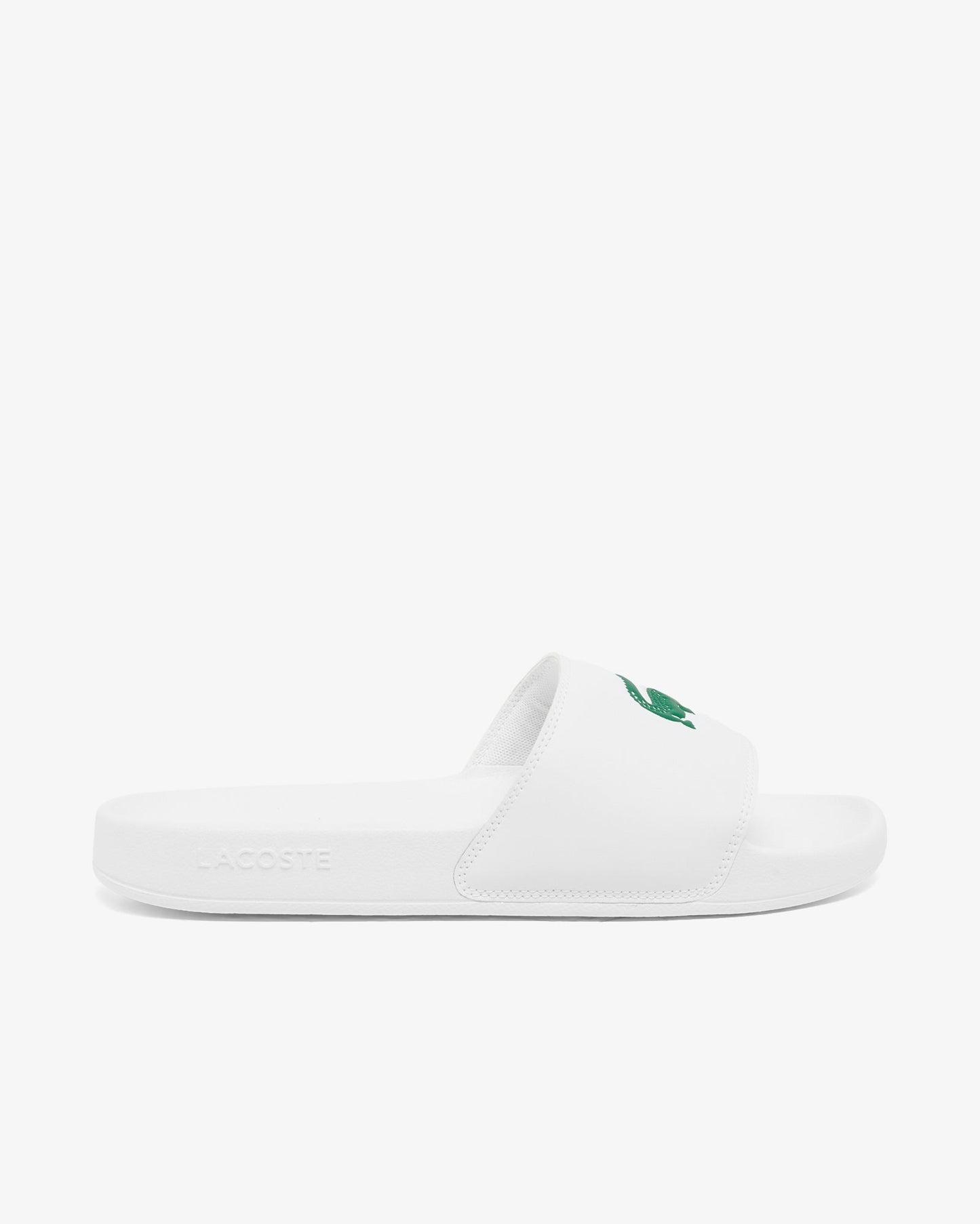 Mens Serve Sliders - White/Green 082