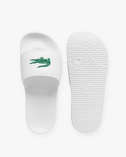 Mens Serve Sliders - White/Green 082