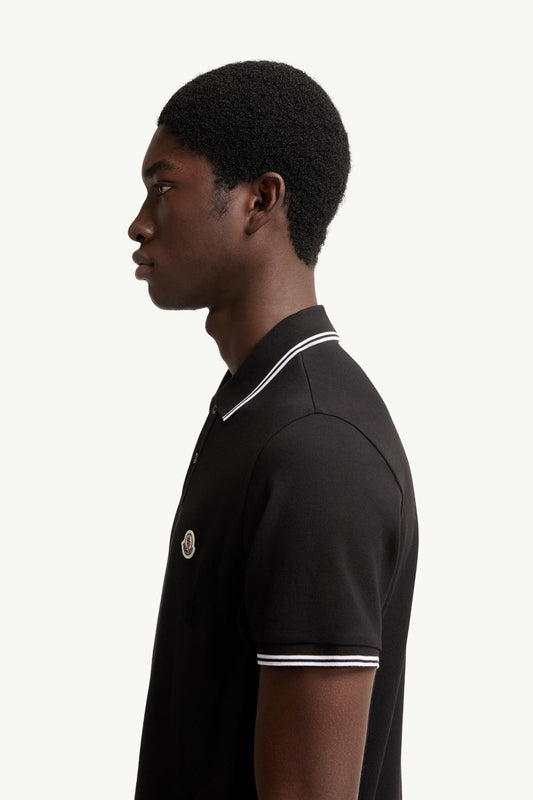Logo Patch Cotton Polo Shirt