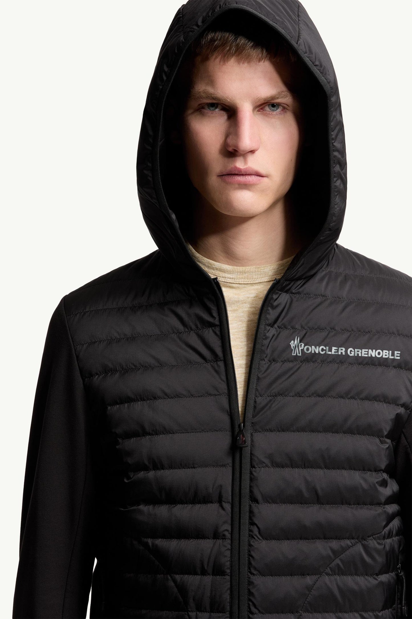 Padded Cotton Zip-Up Hoodie