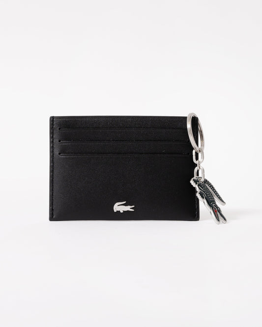 Credit Card Holder And Key Ring Gift Box - Noir KR Croc Sinope R66