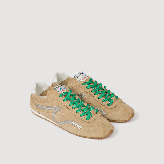 Light Wave suede trainers
