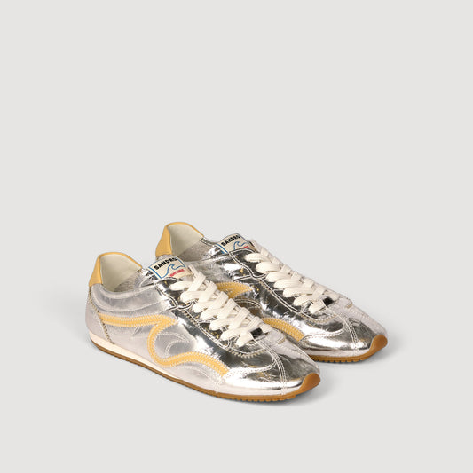 LightWave metallic leather trainers