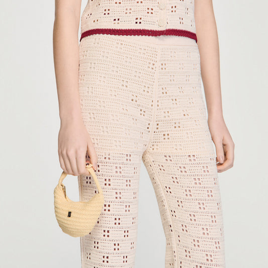 Crochet small leather goods