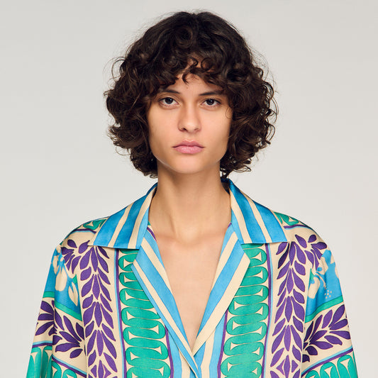 Flower print shirt