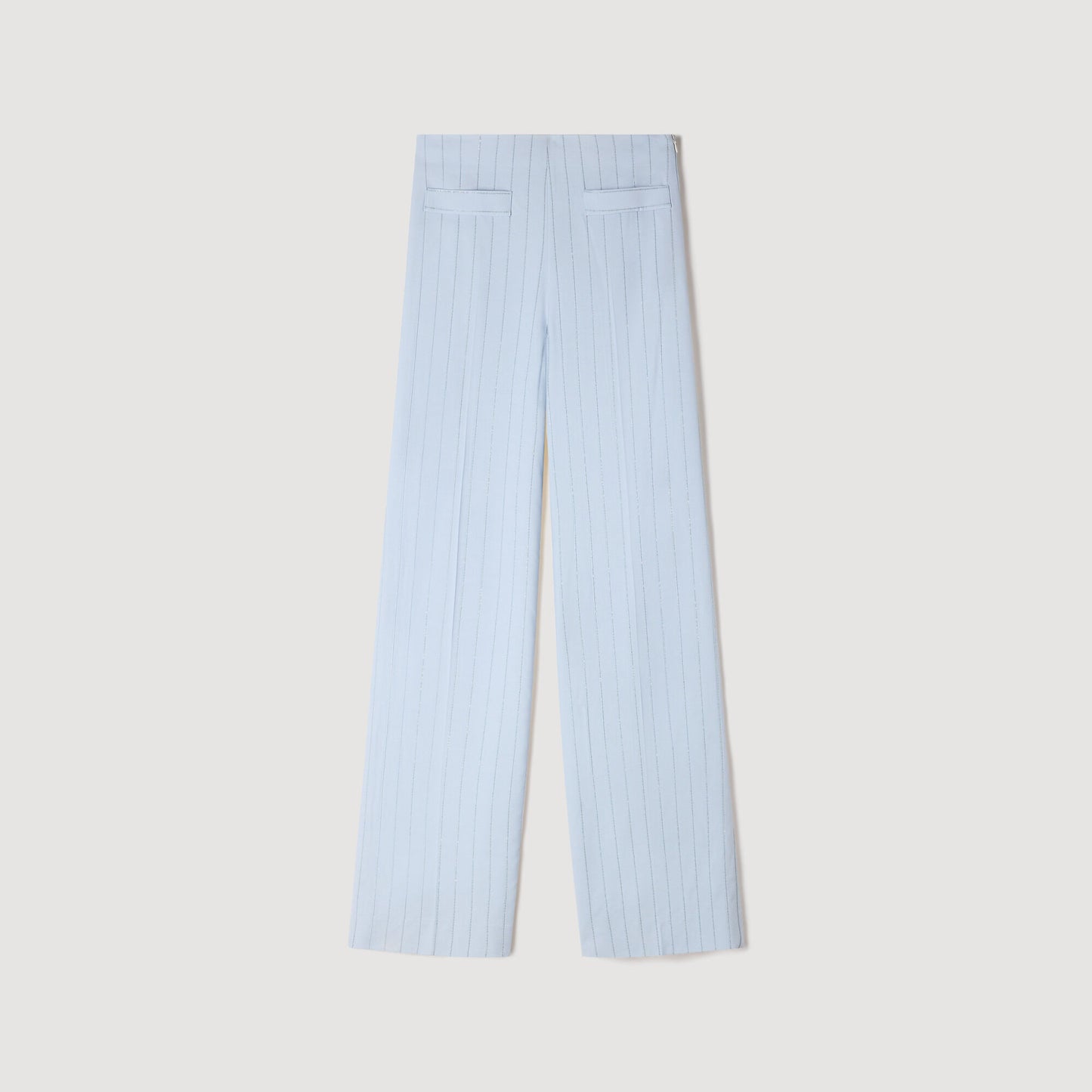 Striped sequin trousers