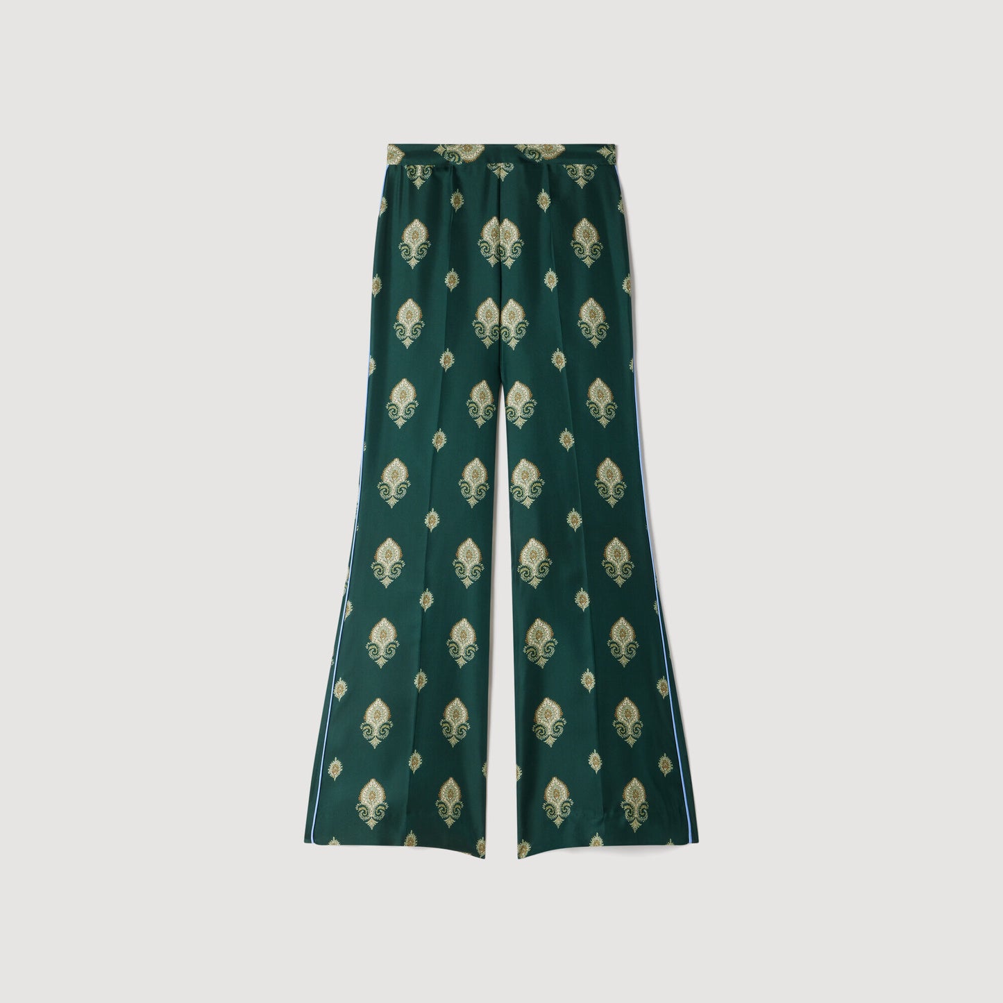 Paisley-print floaty trousers