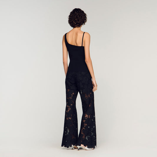 Asymmetric knit jumper