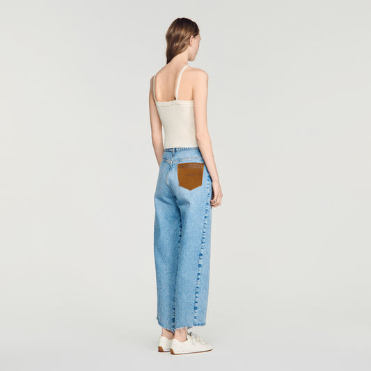 Short ribbed knit top