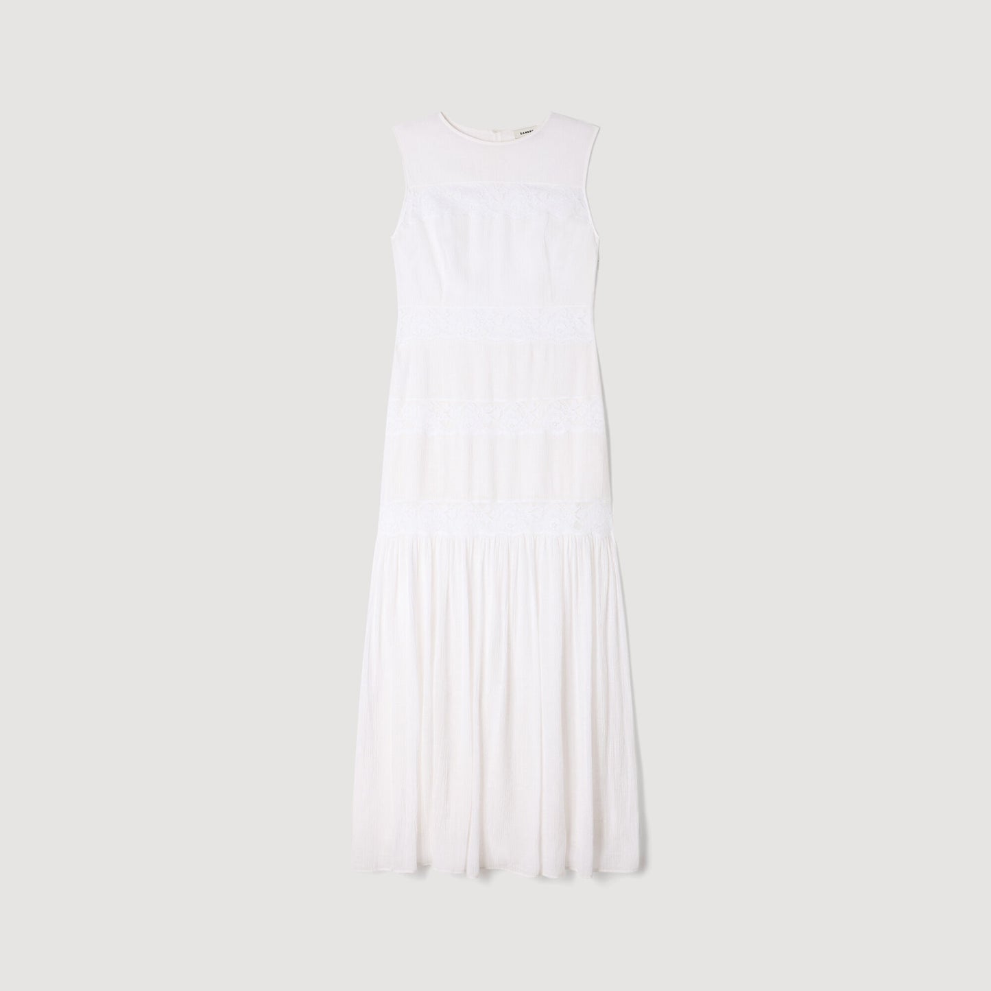 Crepon maxi dress