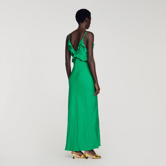 Maxi dress with straps