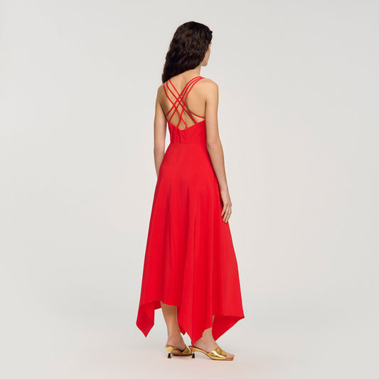 Asymmetric maxi dress