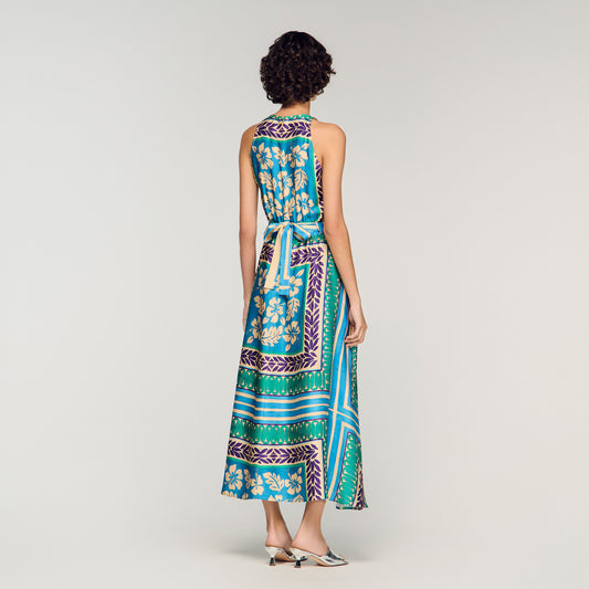Floral print maxi dress