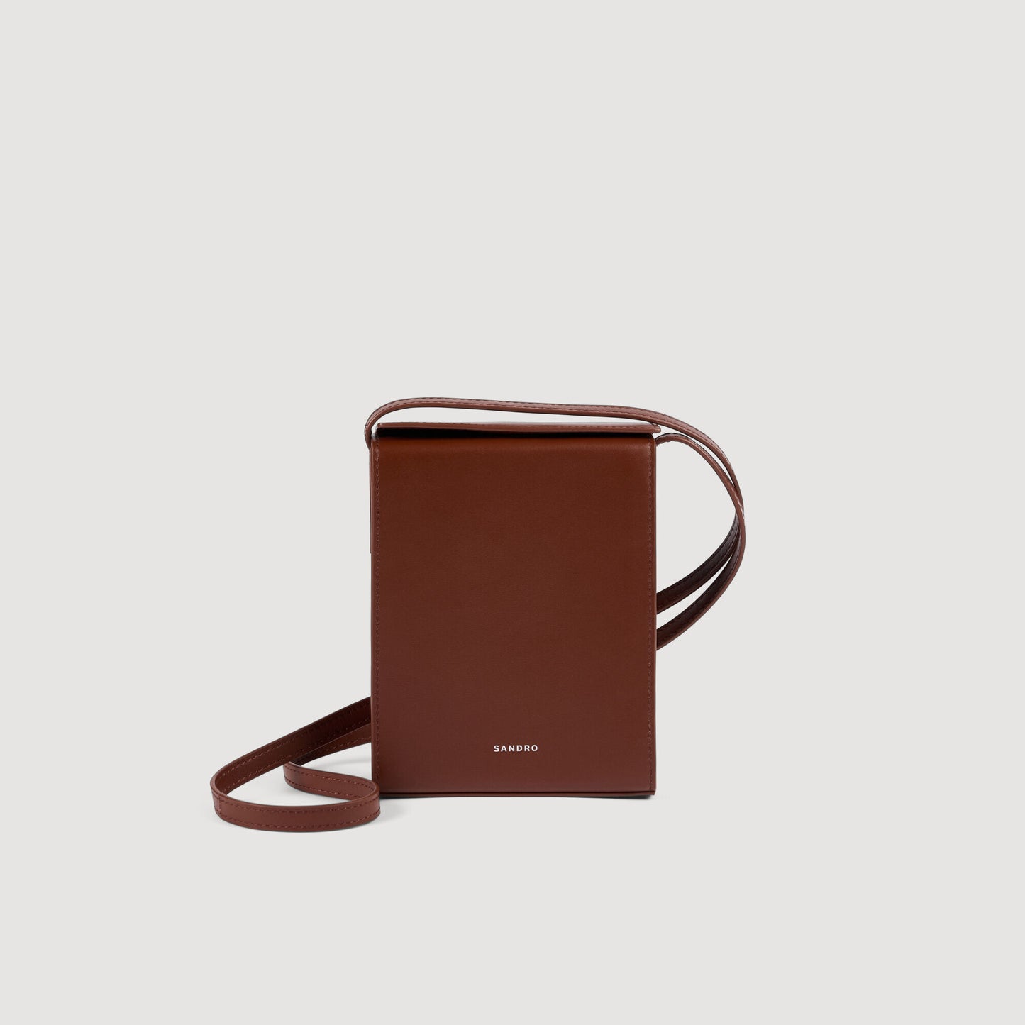 Leather logo phone holder