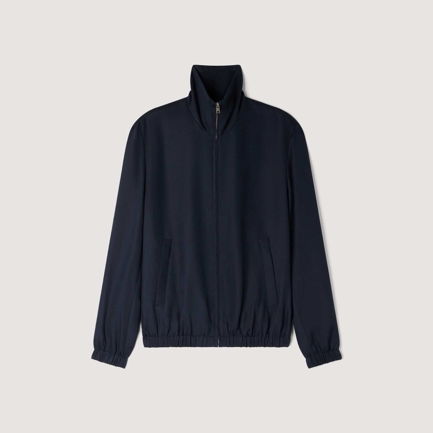 Standing collar zip-up jacket