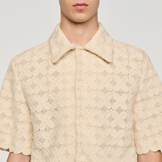 Cotton broderie anglaise shirt