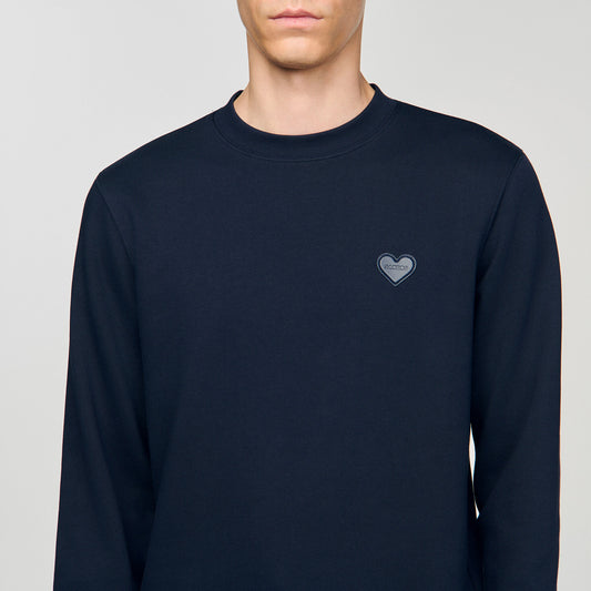 Heart patch sweatshirt