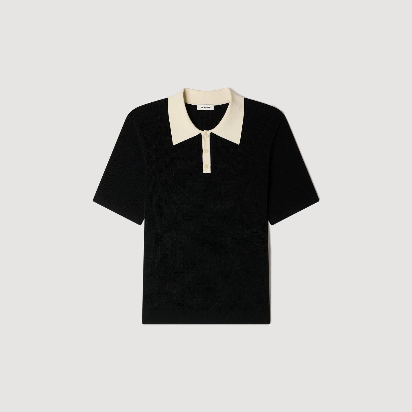 Two-tone polo shirt