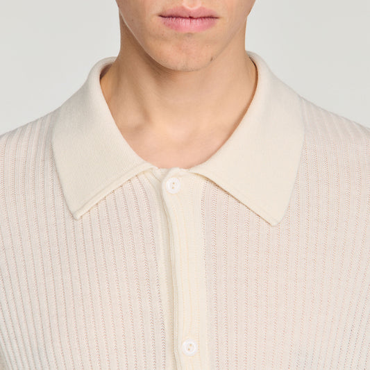 Rib knit shirt