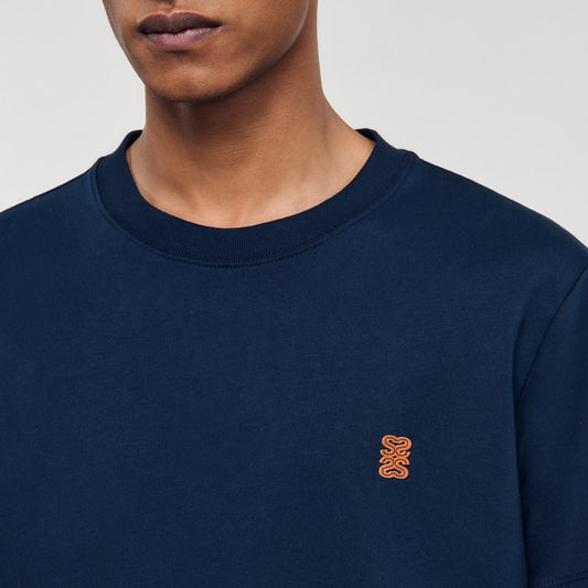 Leather logo T-shirt