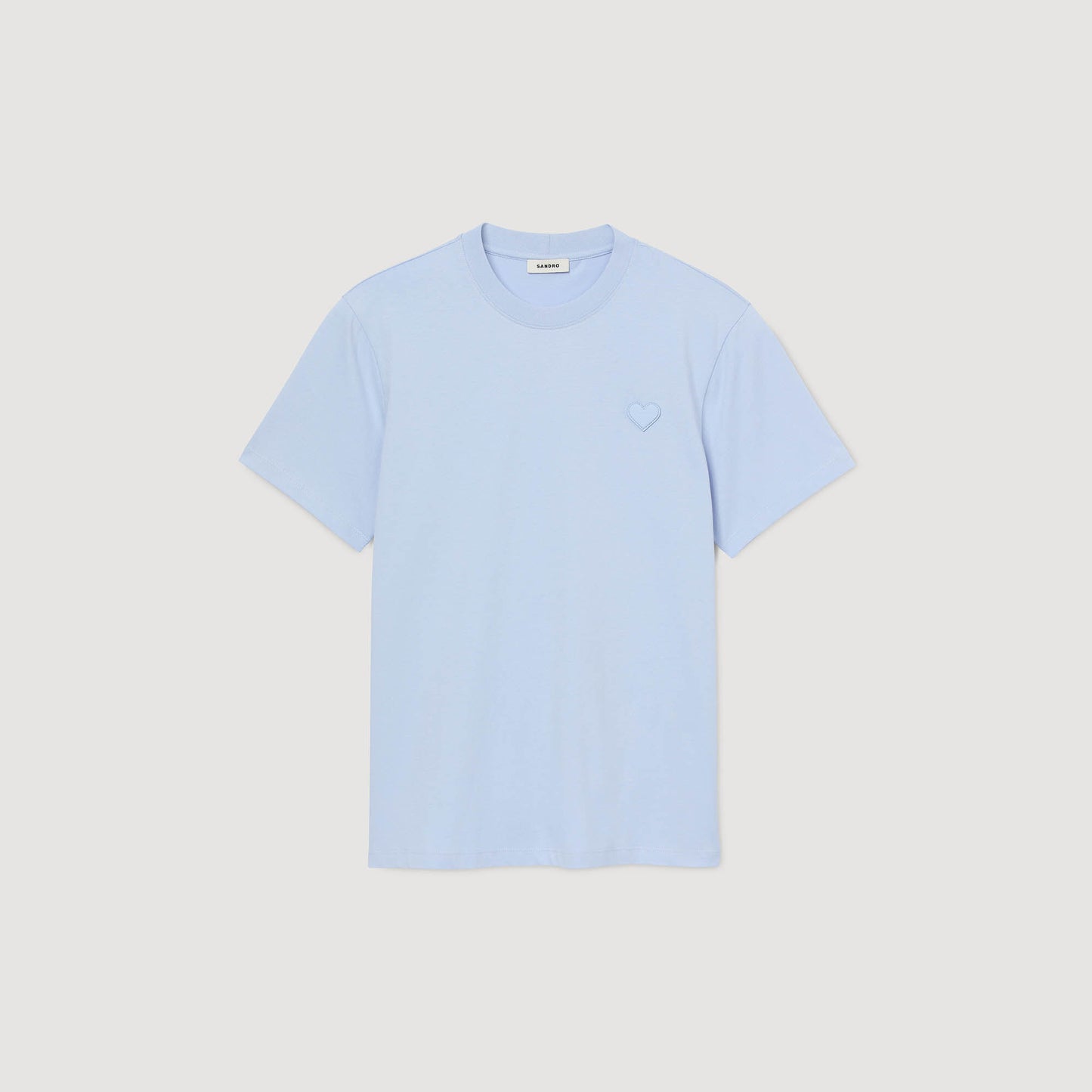 T-shirt with heart patch