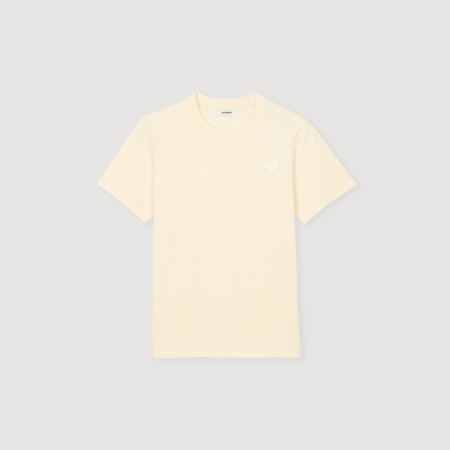 T-shirt with heart patch