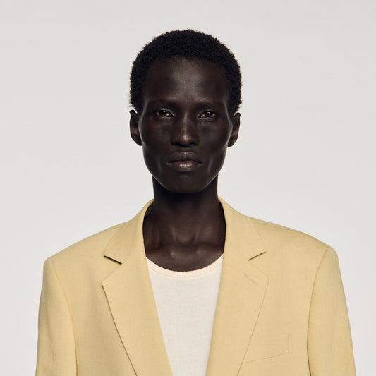 Classic linen suit jacket