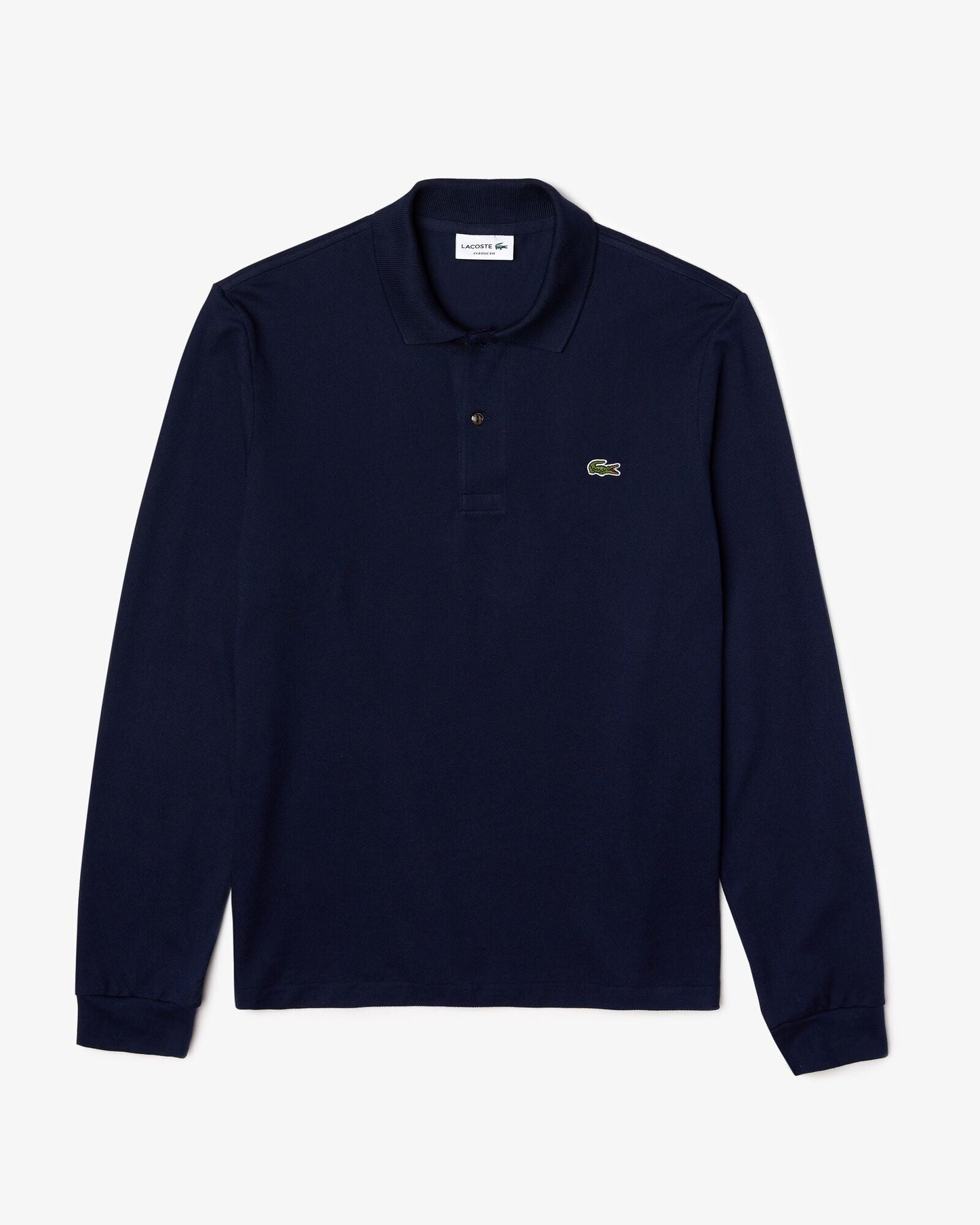 Original L.12.12 Mens Long Sleeve Cotton Polo Shirt - Navy Blue 166
