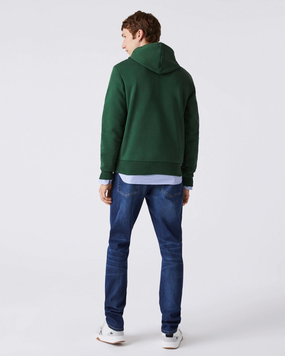 Mens Fleece Hoodie - Green 132