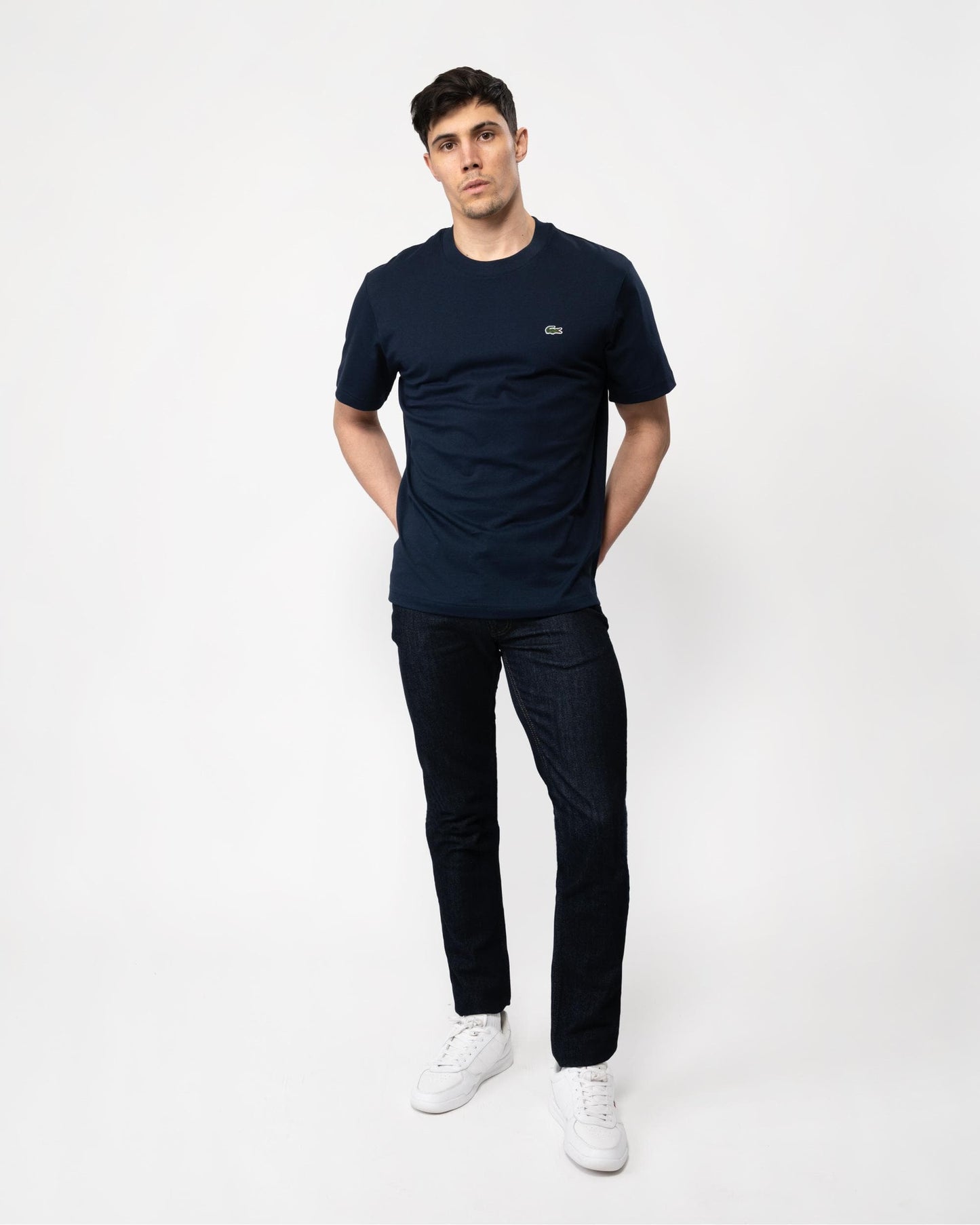 Mens Classic Fit Cotton Jersey T-Shirt - Navy Blue 166