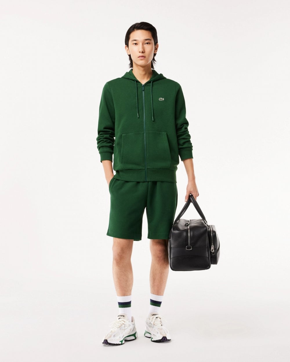 Mens Fleece Full-Zip Hoodie - Green 132