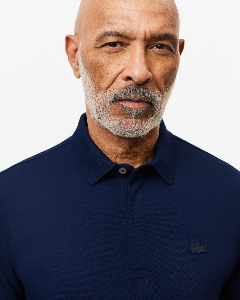 Mens Long Sleeve Polo - Midnight Blue 166