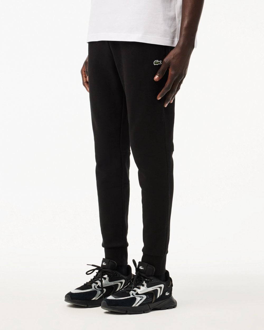 Mens Slim Fit Fleece Joggers - Black 031