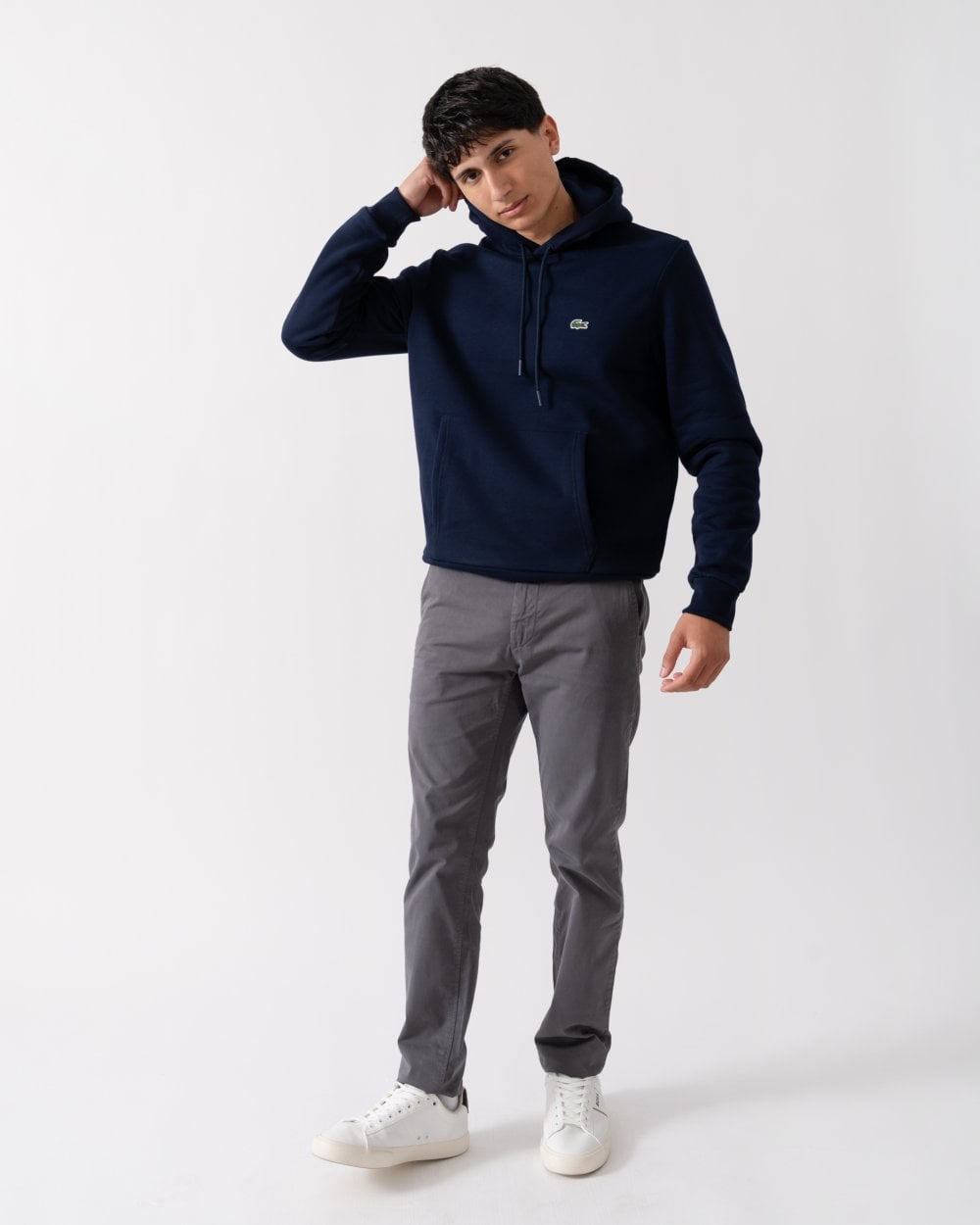 Mens Fleece Hoodie - Navy Blue 166