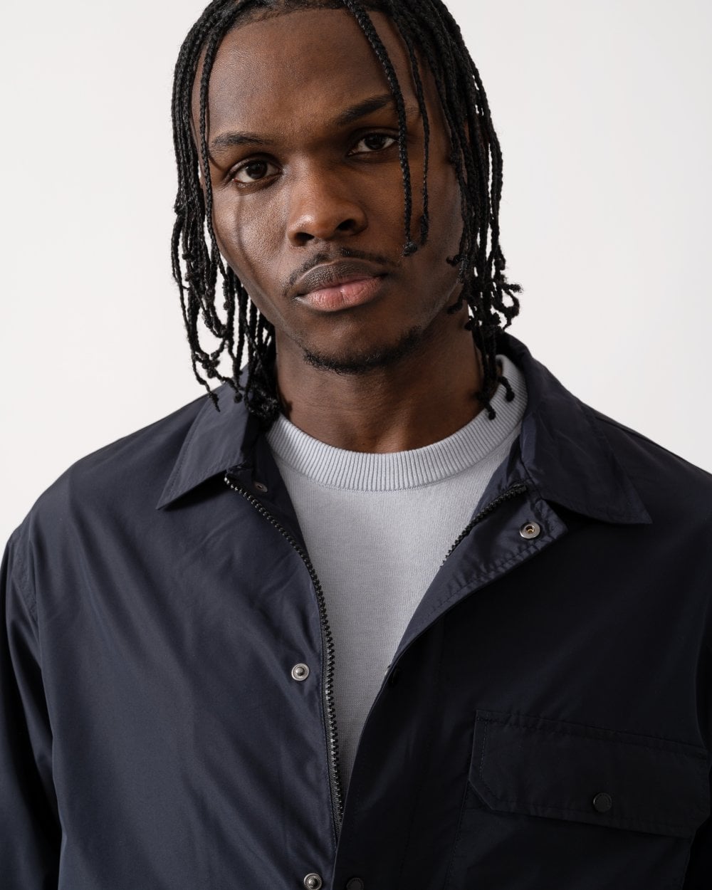 Mens Overshirt - Deep Navy UB101