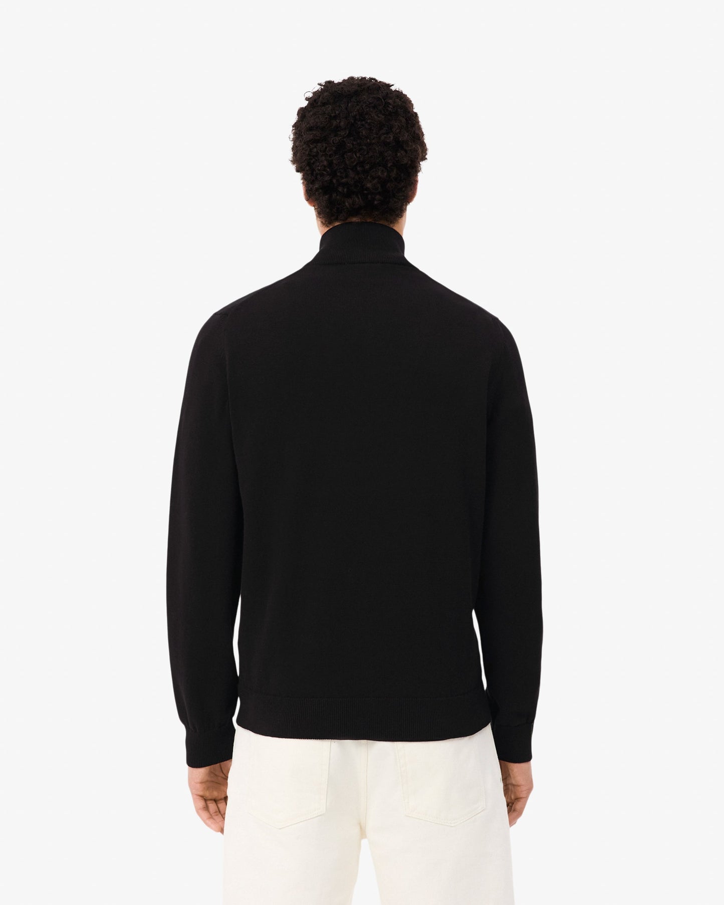 Half Zip Logo Mens Sweatshirt - Black 031