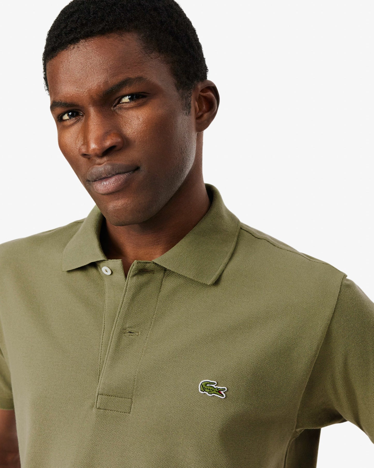 Classic Fit L.12.12 Mens Short Sleeve Polo Shirt - Khaki BMY