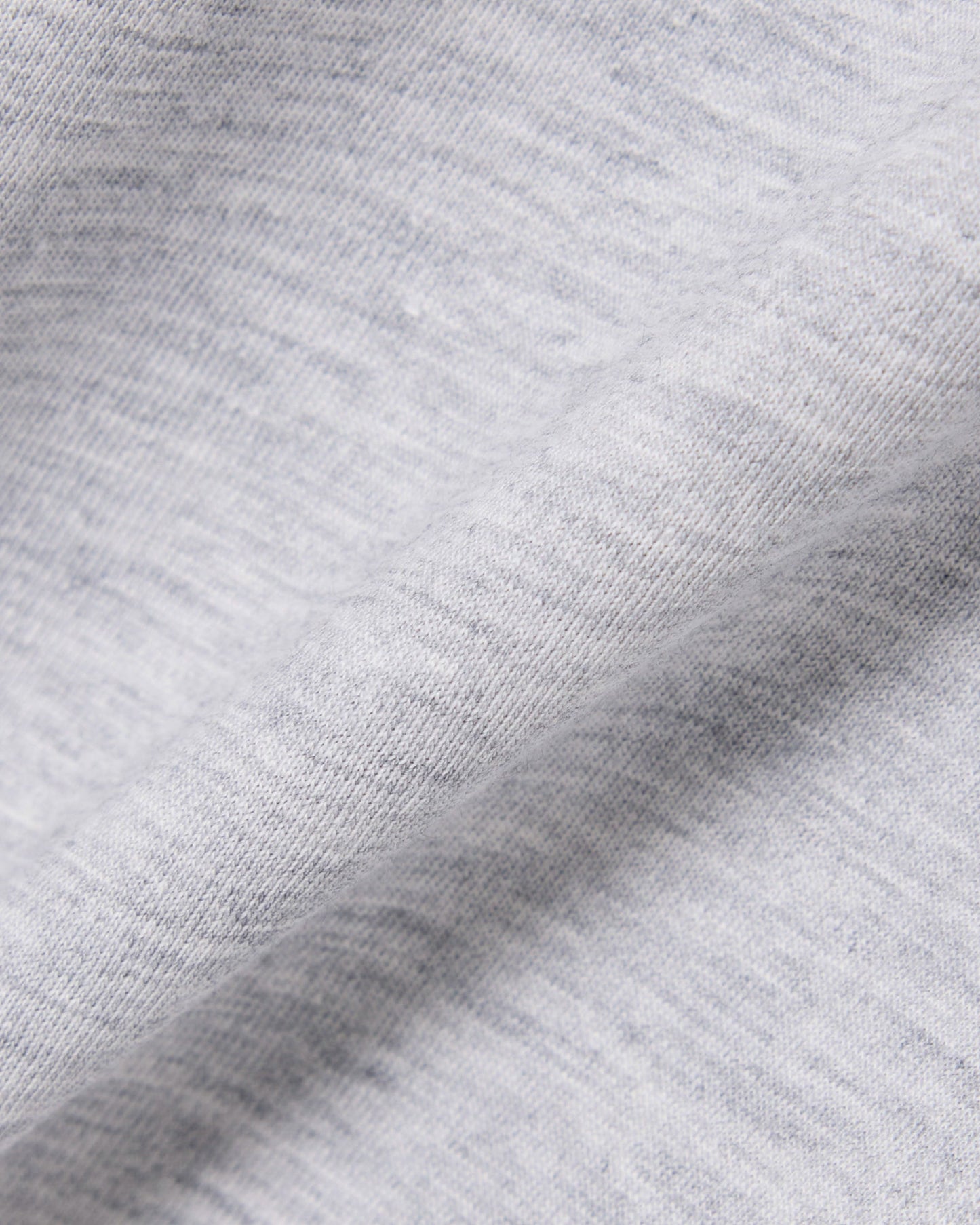 Mens Crew Neck Pima Cotton Jersey T-Shirt - Silver Chine CCA