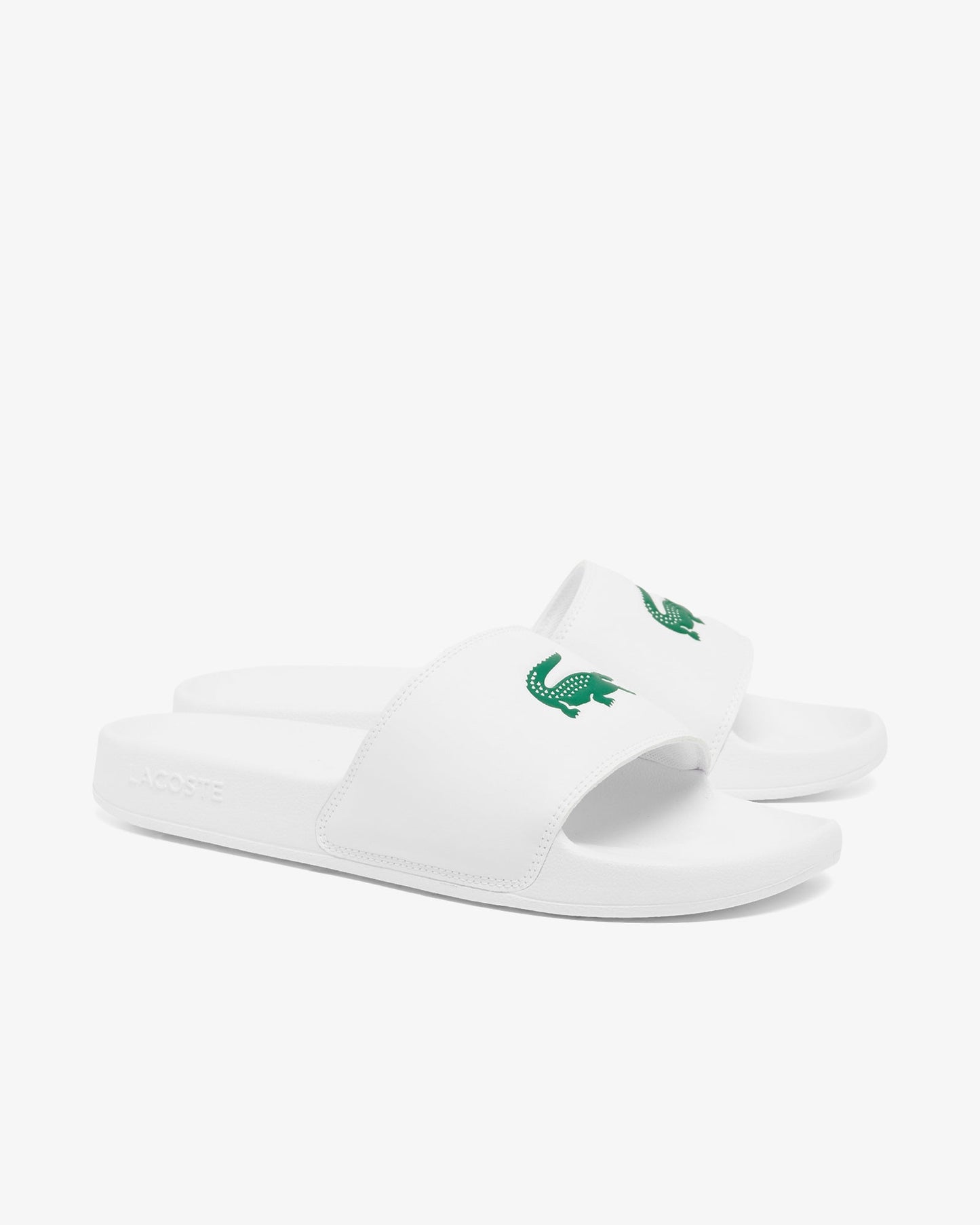 Mens Serve Sliders - White/Green 082