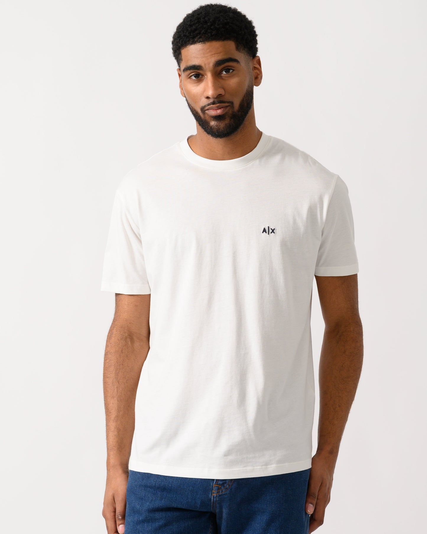 Mens A|X Monogram T-Shirt - Off White U0009