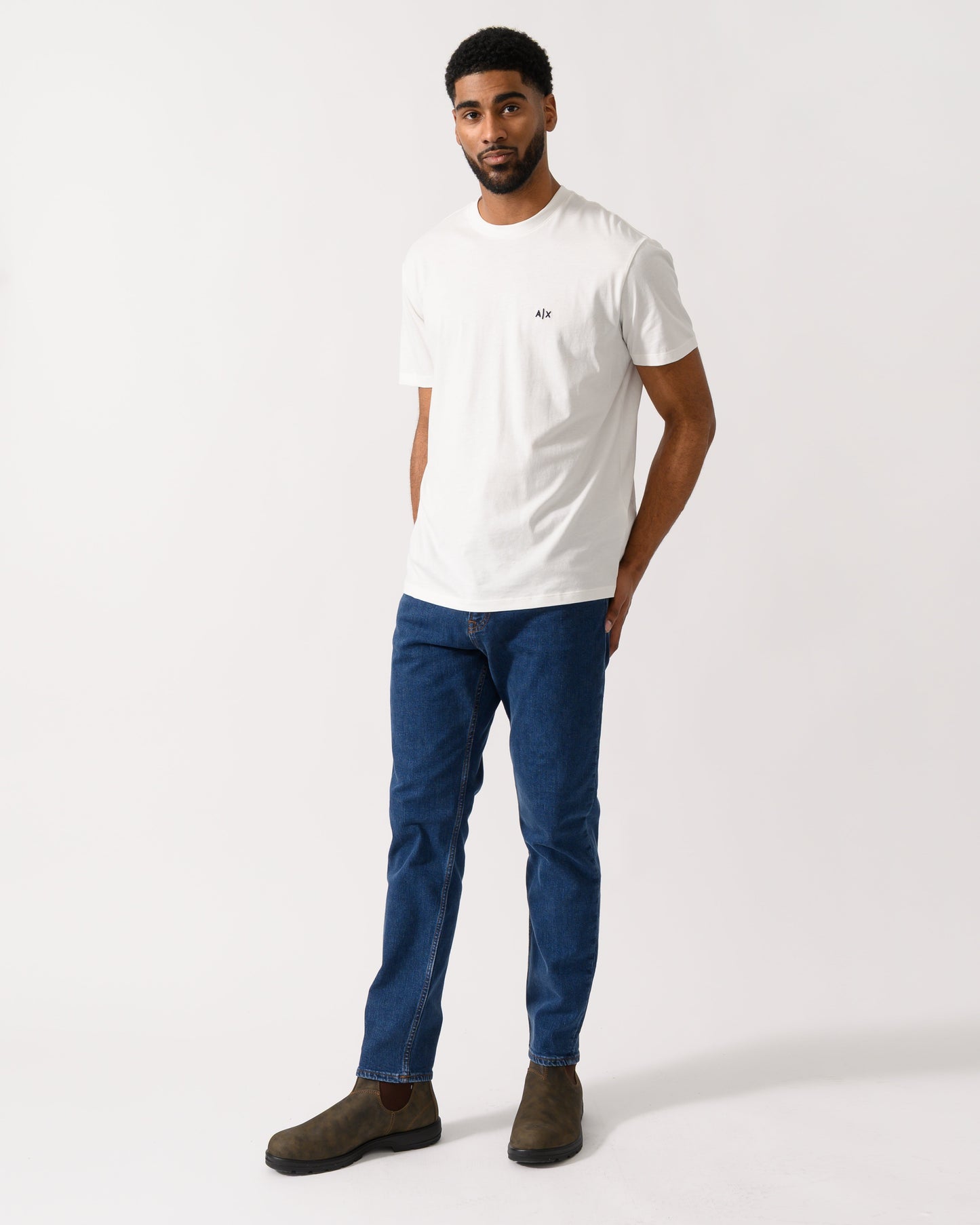 Mens A|X Monogram T-Shirt - Off White U0009