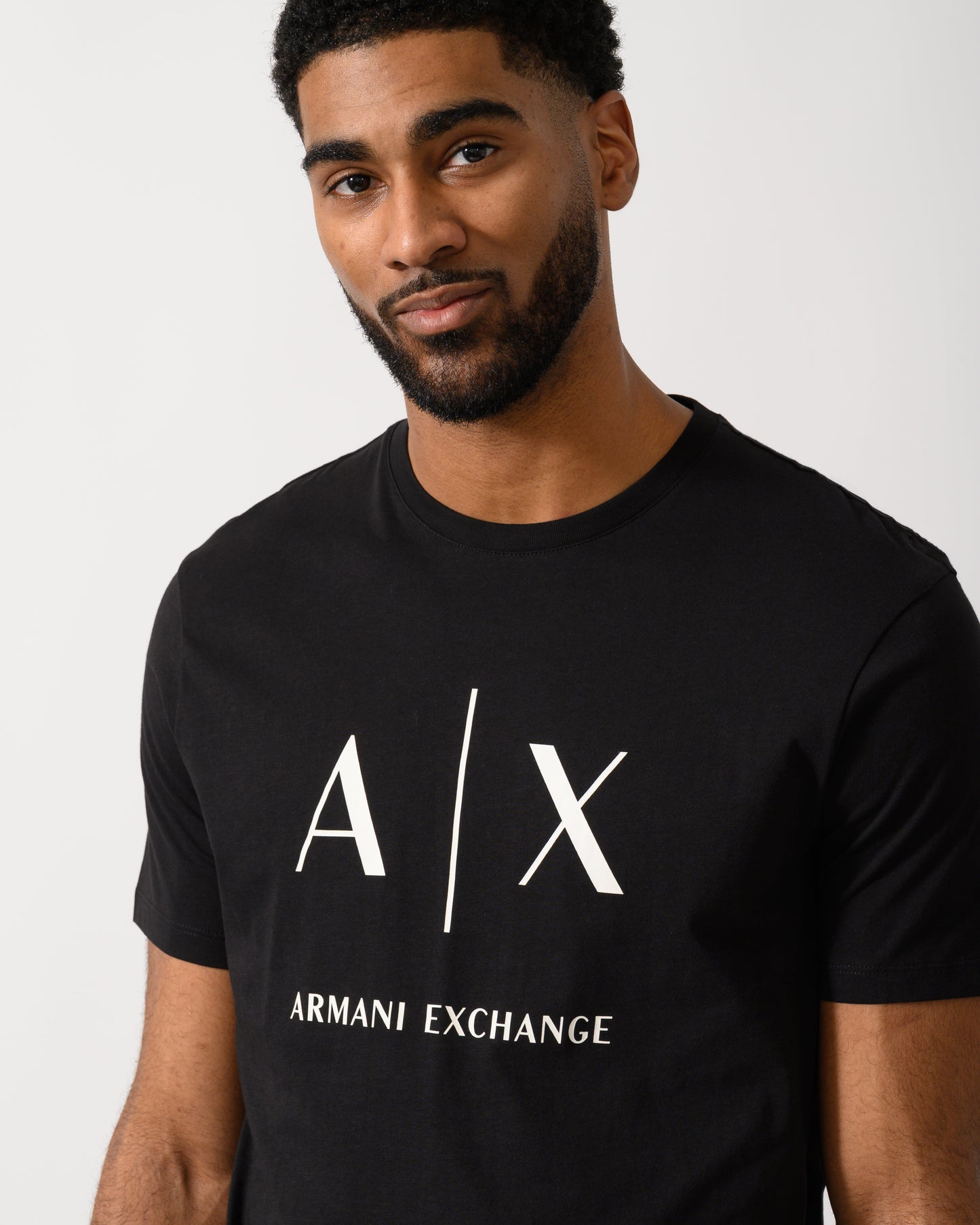 Mens Slim-Fit Jersey T-Shirt with Logo - Black UC001