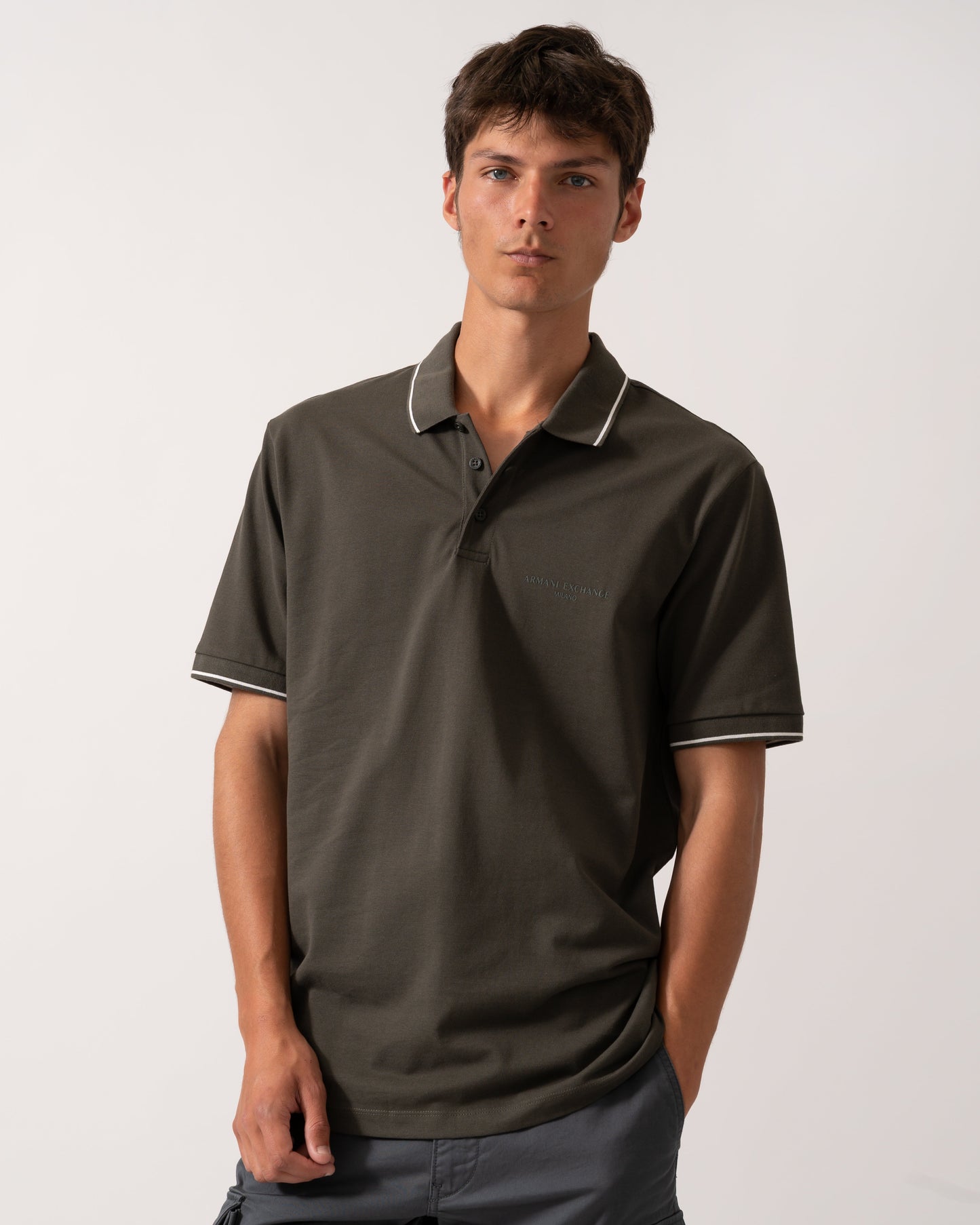 Mens Regular Fit Mercerised Cotton Polo Shirt - Black Ink U8120