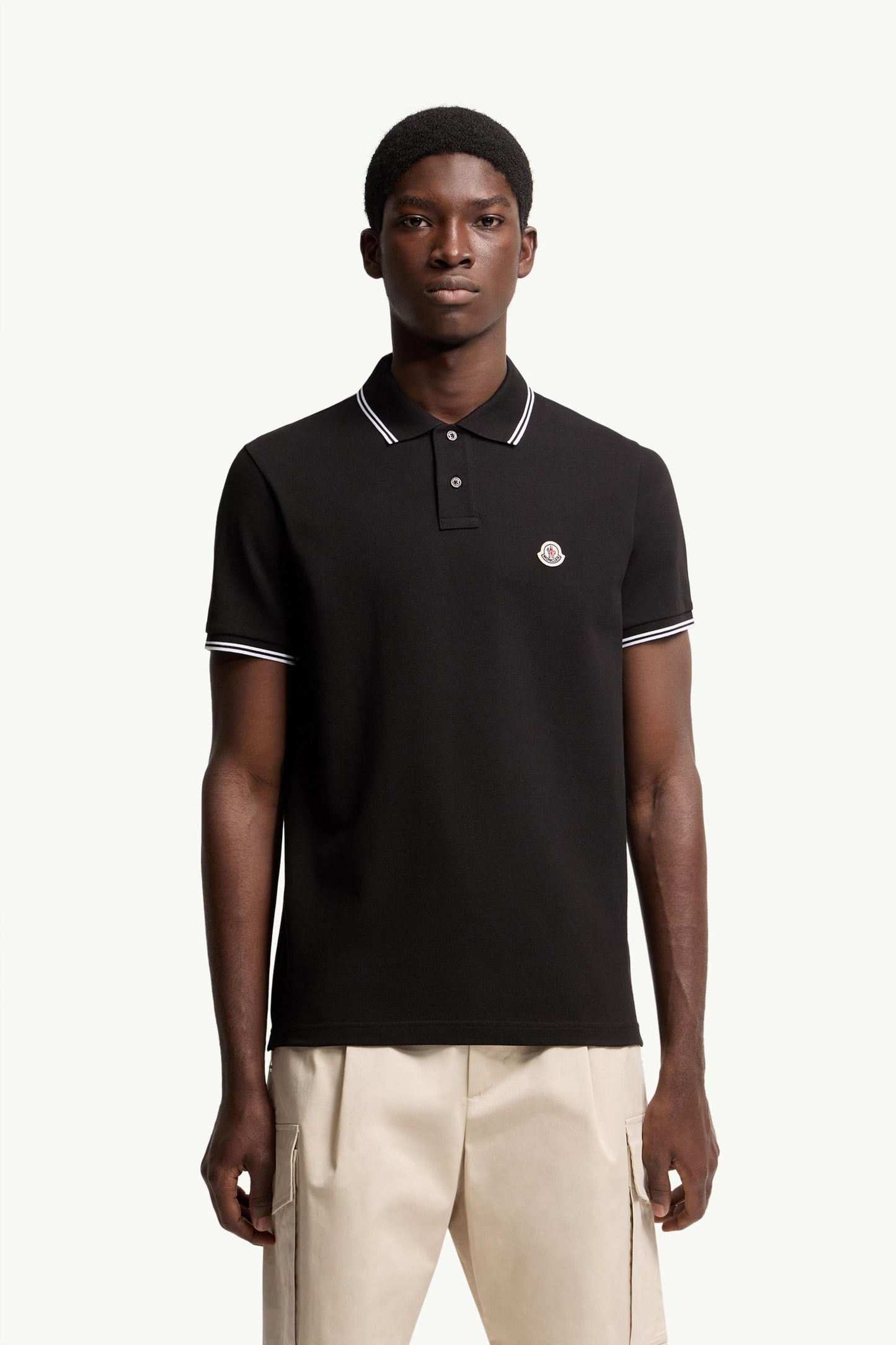 Logo Patch Cotton Polo Shirt