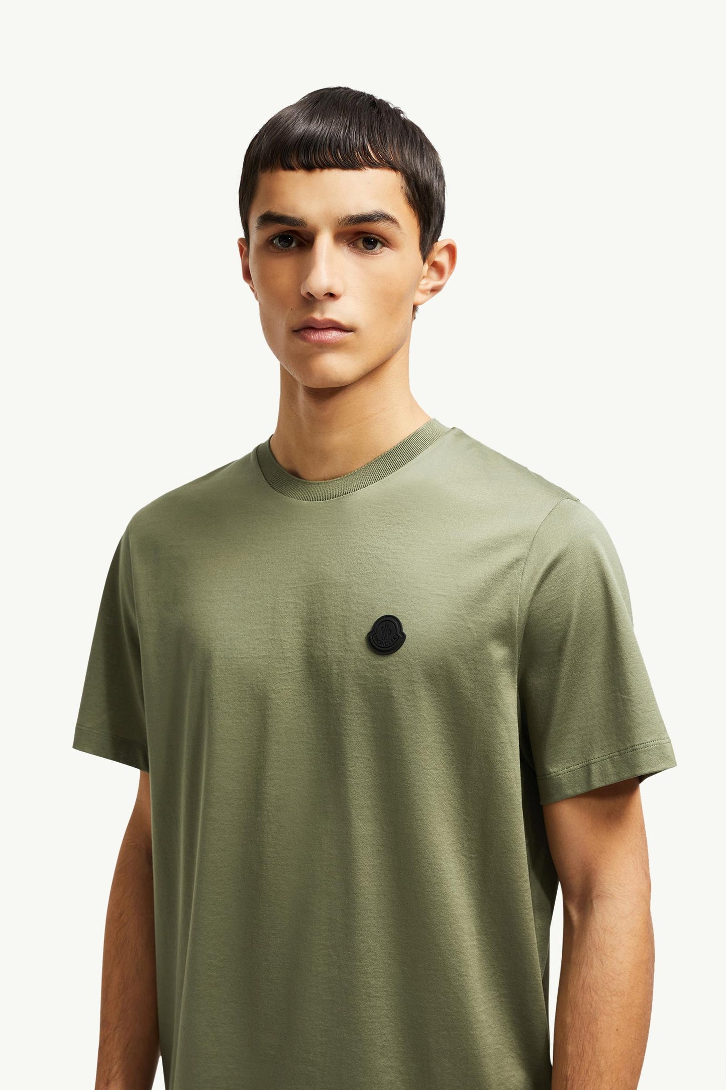 Vertical Back Logo Cotton T-Shirt