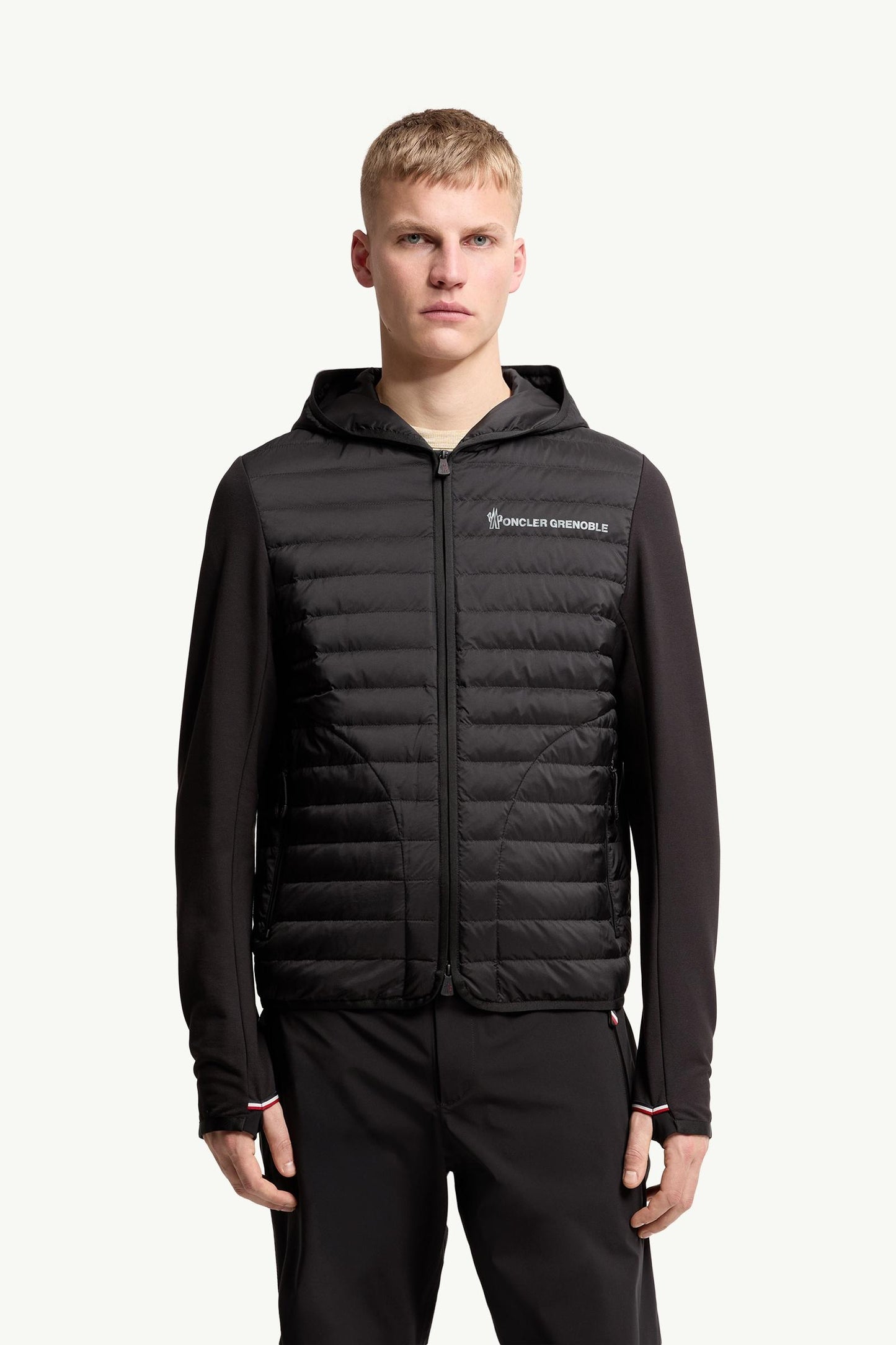 Padded Cotton Zip-Up Hoodie