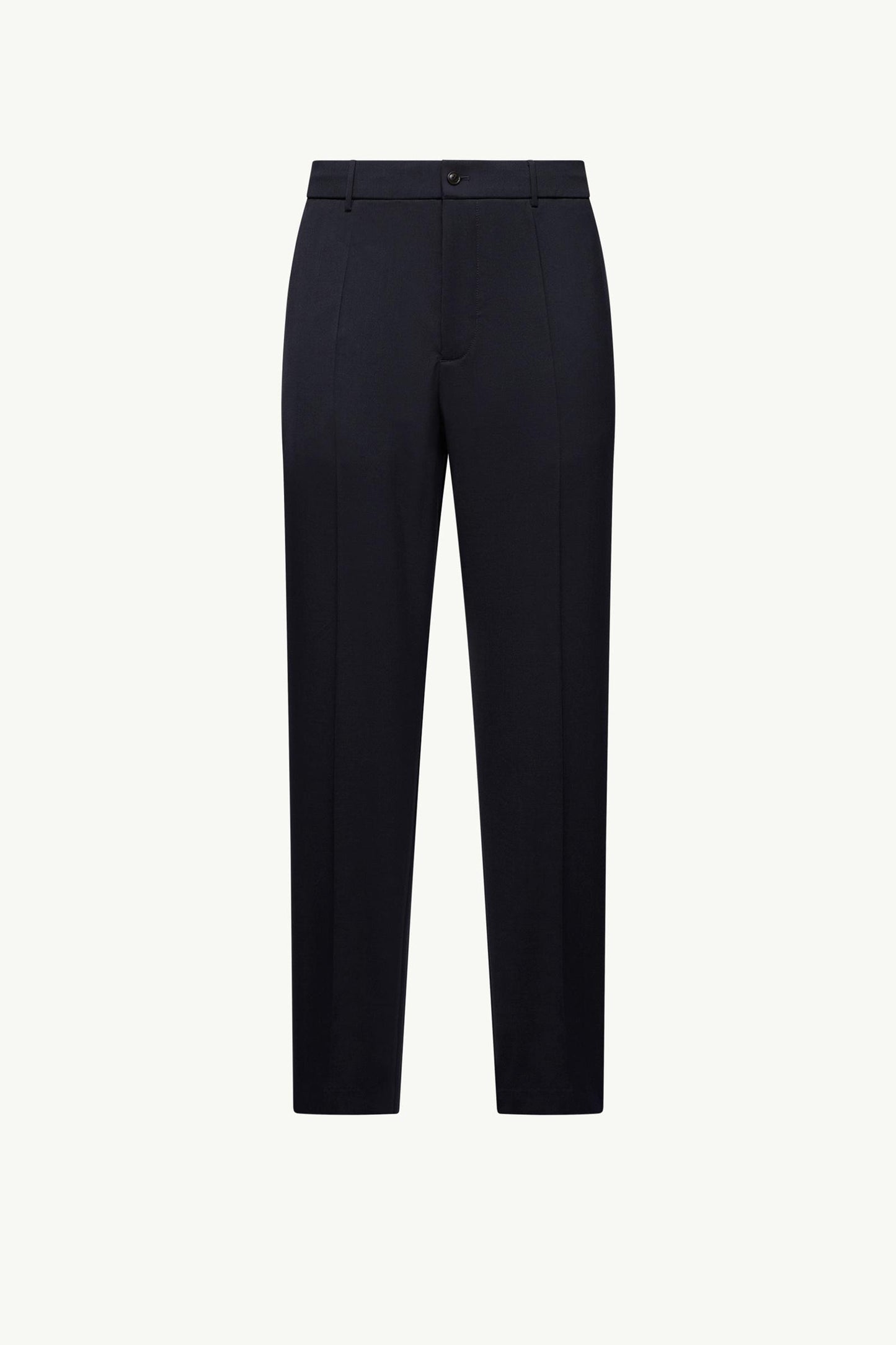 Wool Blend Gabardine Tailored Trousers