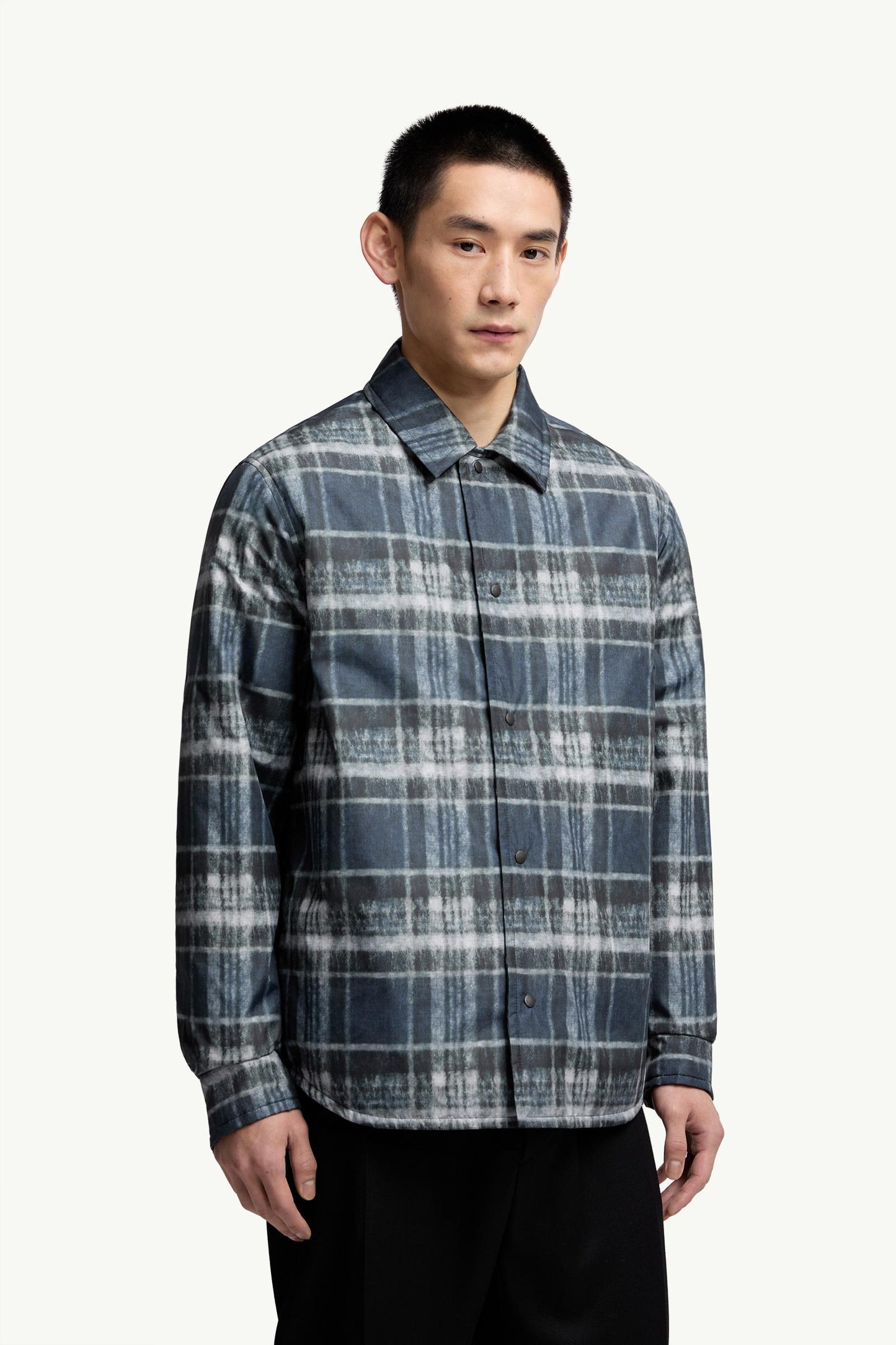 Check Padded Shirt Jacket